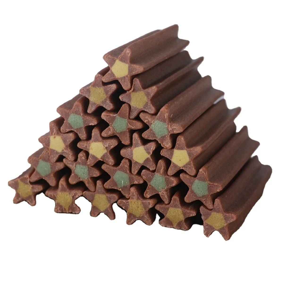 Double Flavor Natural dog chewy bones Sandwich dog chew treats