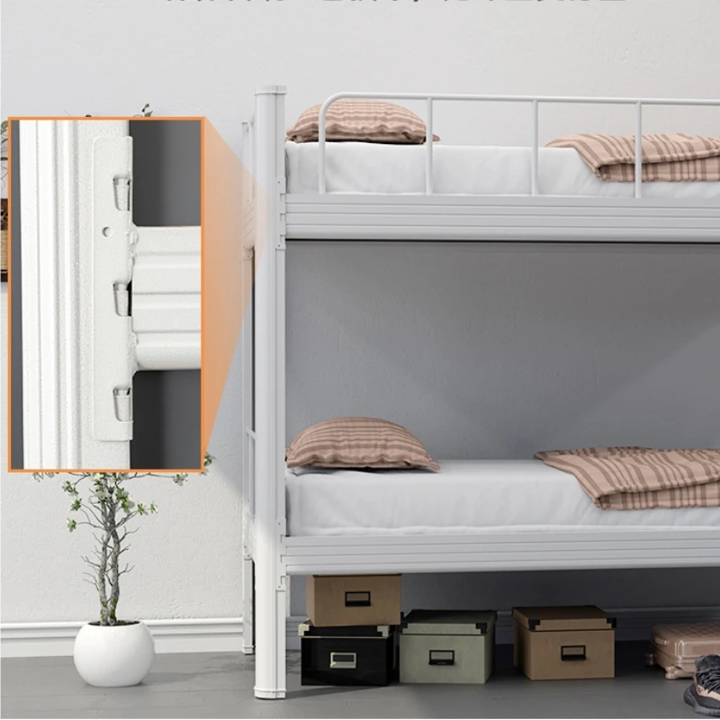 Knock-Down Dormitory Furniture Bunk Beds For children Adult And Children Metal Double Decker Beds With Stairs