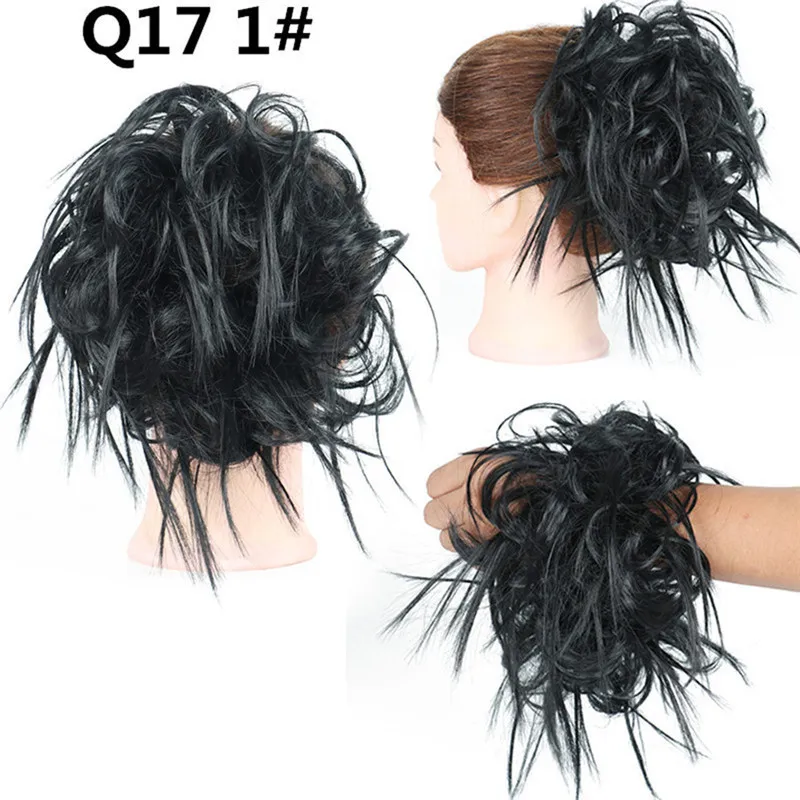 Fluffy Chignon Naturel Human Hair Full Lace Wig Natural Hair Accessories