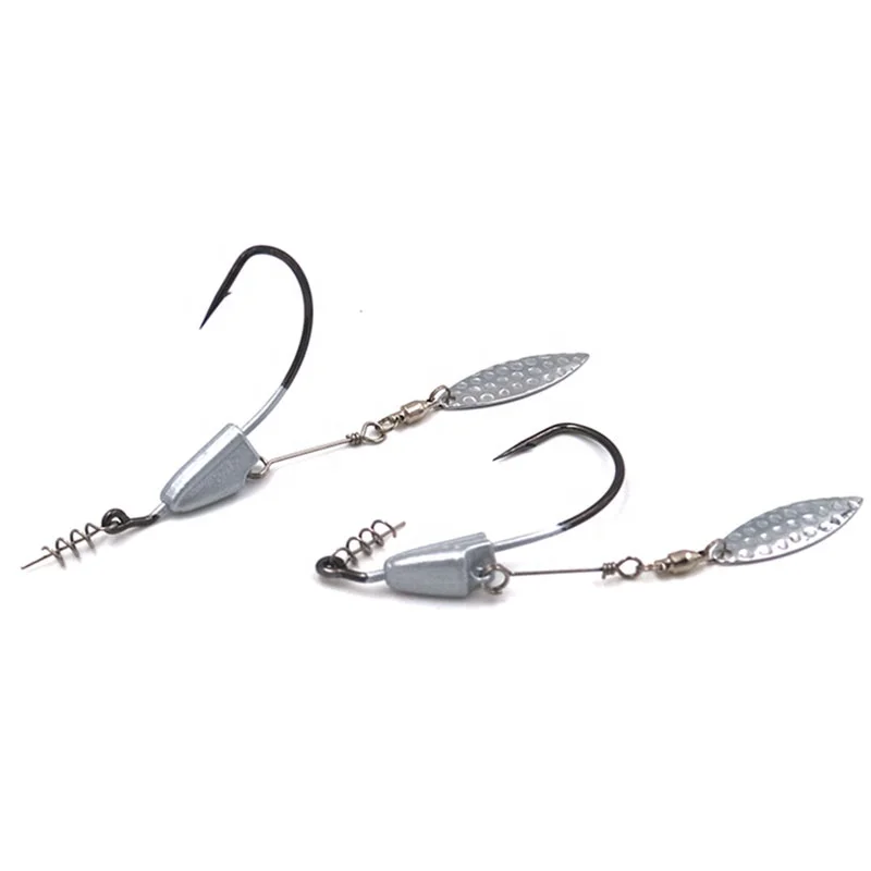 Fishing hook With lead Crank Hook Barbed Hook High Carbon Steel Lure Soft Bait Fishhook Fishing Tackle 3/0# 4/0# 5/0#
