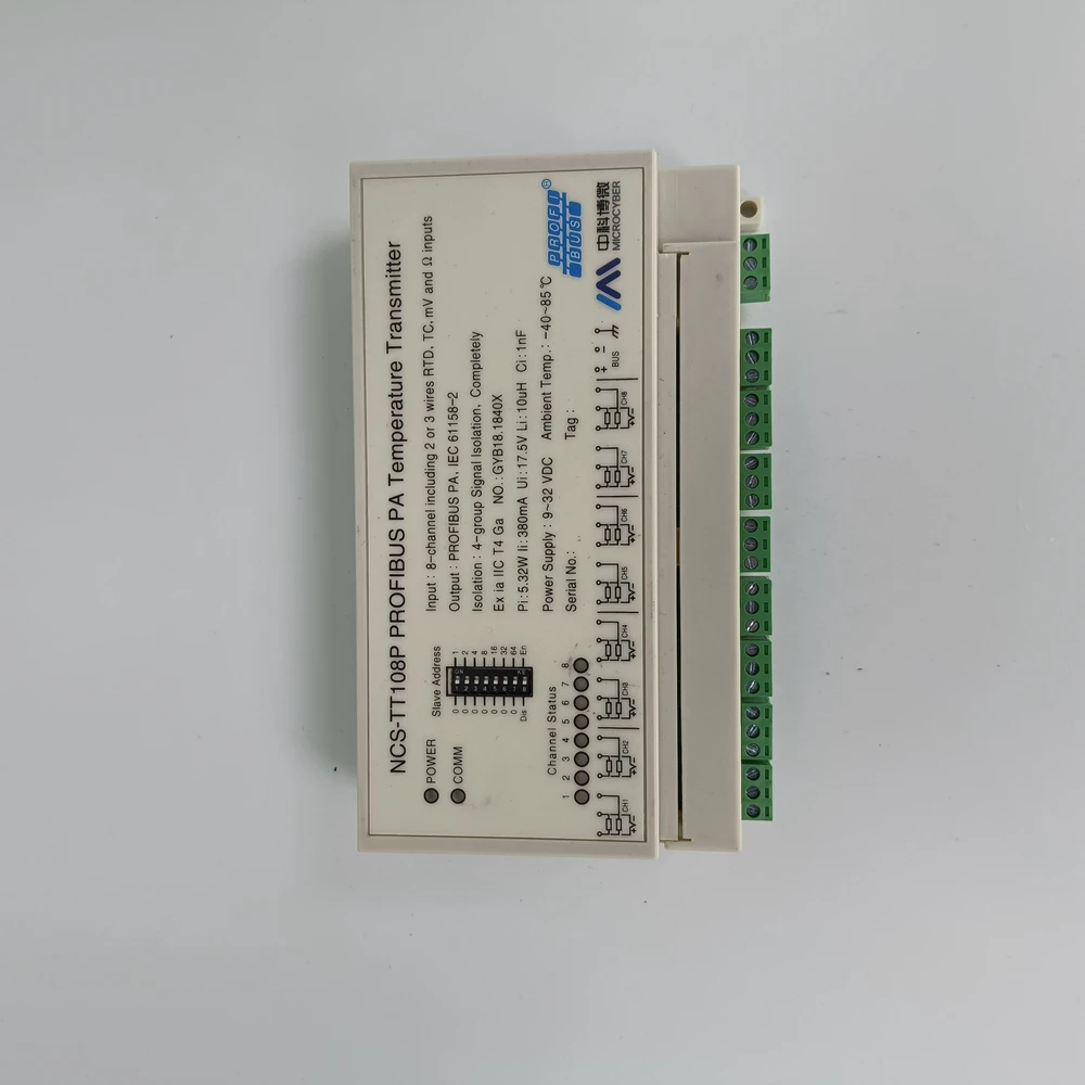 HART Communication Intelligent Isolated Temperature Transmitter Module 4-20mA Thermocouple PT100 Thermal Resistance