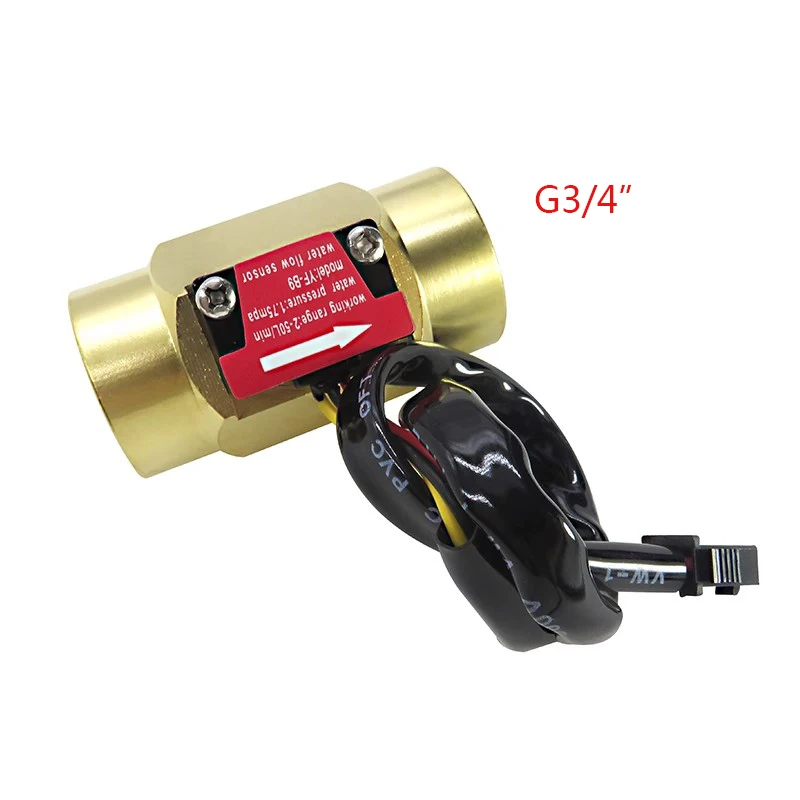 1/2 Water Heater Wall-hung Boiler 3/4 Copper Flowmeter Water Flow Sensor 1inch