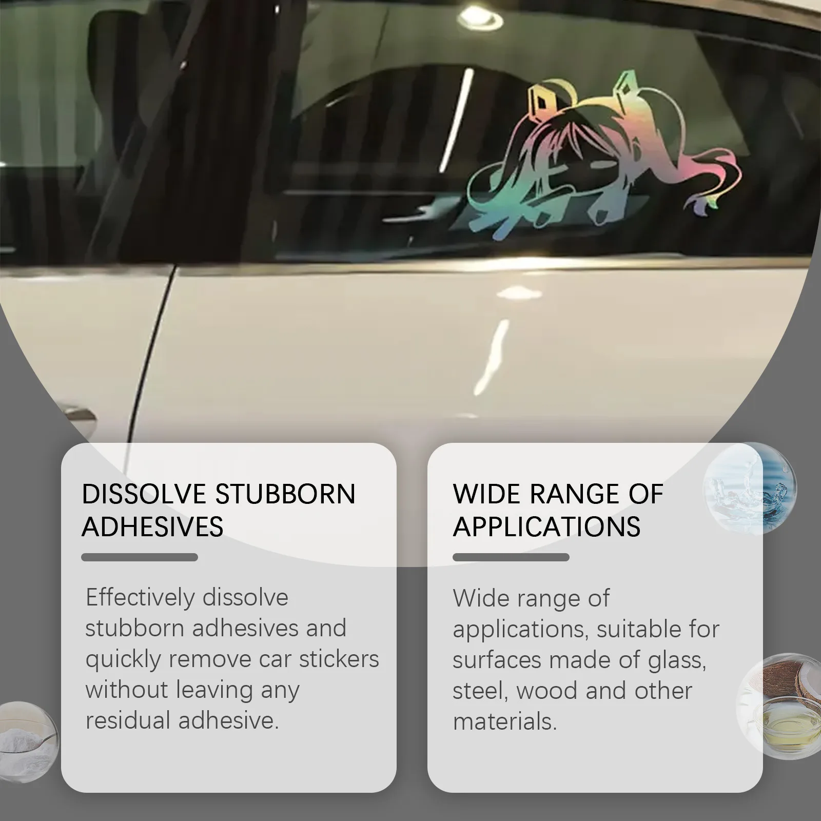 Bestselling HOMONTH mild formula cleaning and dissolving stubborn adhesive multifunctional car paint sticker remover