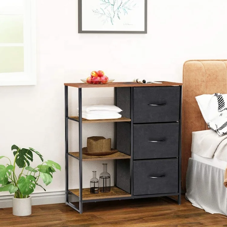 Modern fabric Dresser Organizers and storage Living Room Cabinet With Drawer