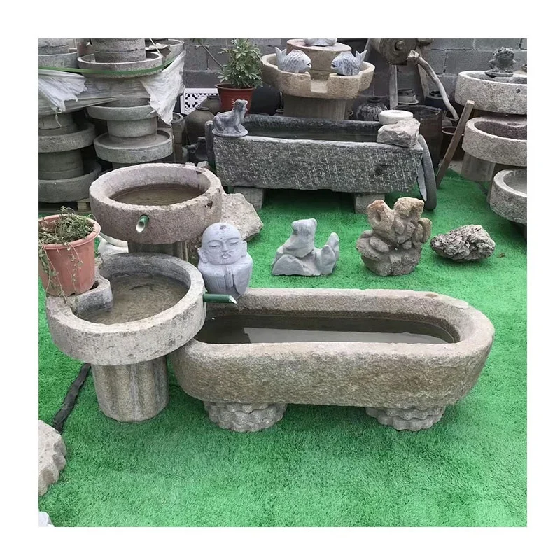 Каменный водяной фонтан садовый для продажи водные водопады гранитный гейзер casade уличный фэншуй озерные фонтаны