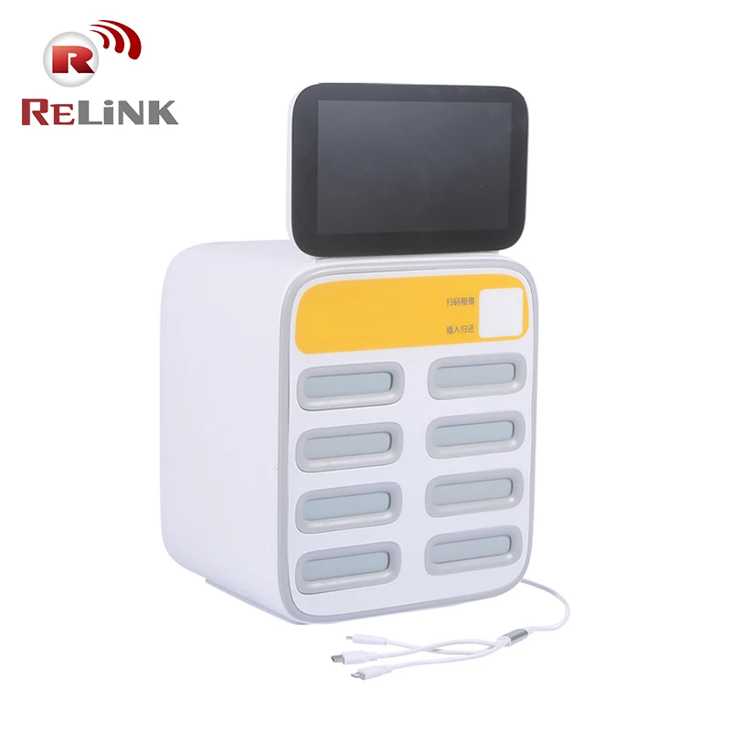 
8 Slot Mobile Phone Rental Portable 5000mAh Battery Charger Station Sharing Power Bank 