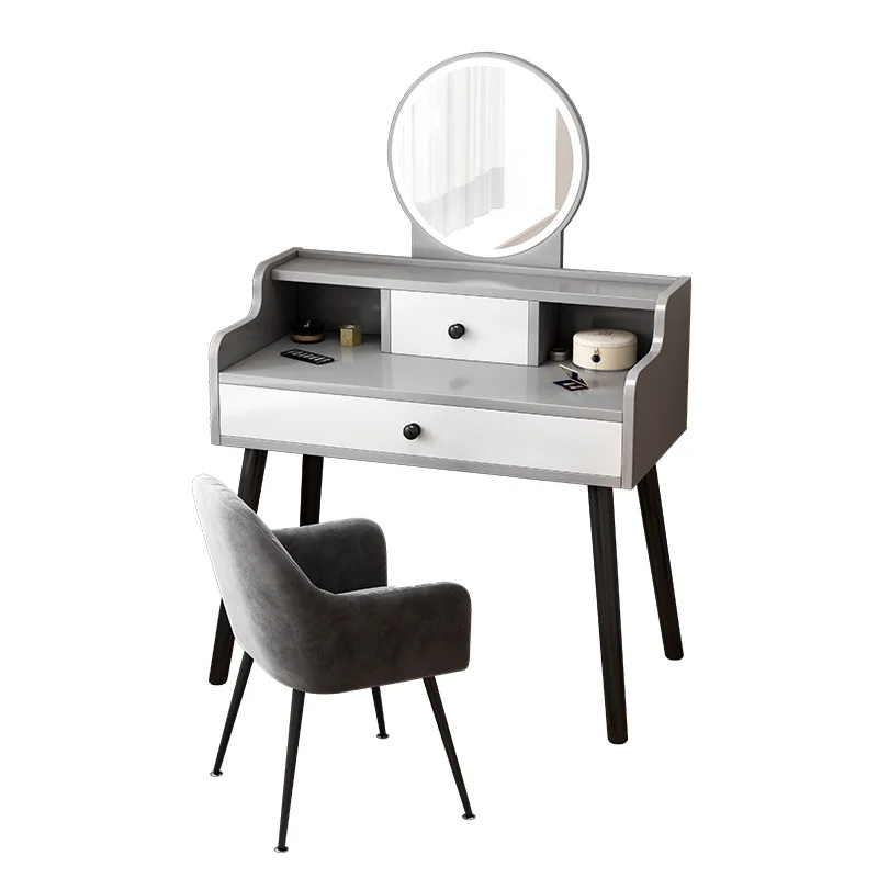 Bedroom Network Makeup Table Modern Simple Storage Cabinet Integrated Nordic Makeup Table For Sale
