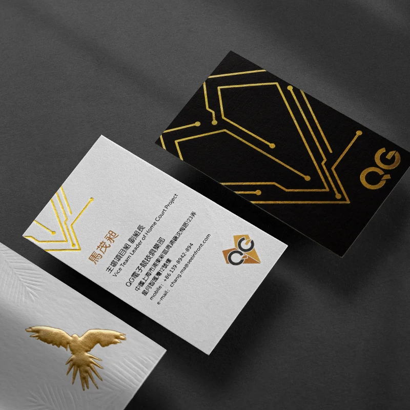 Wholesale 600gsm luxury personalizes Custom embossed Letterpress Printed Calling Cards for small business