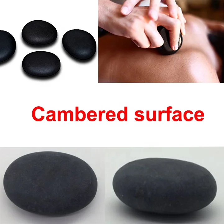 NAIL TALK  Low Price Wholesale Moon Shape Natural Black Basalt Spa Hot Stone Massage