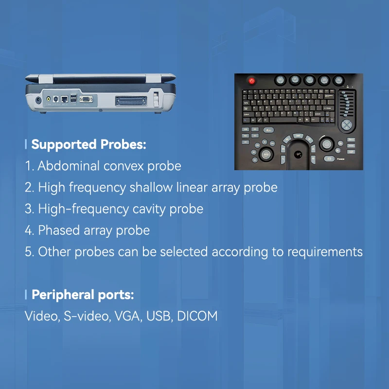 WH-29 Hot Sales color doppler ultrasound machine veterinary ultrasound machine price for laptop computer