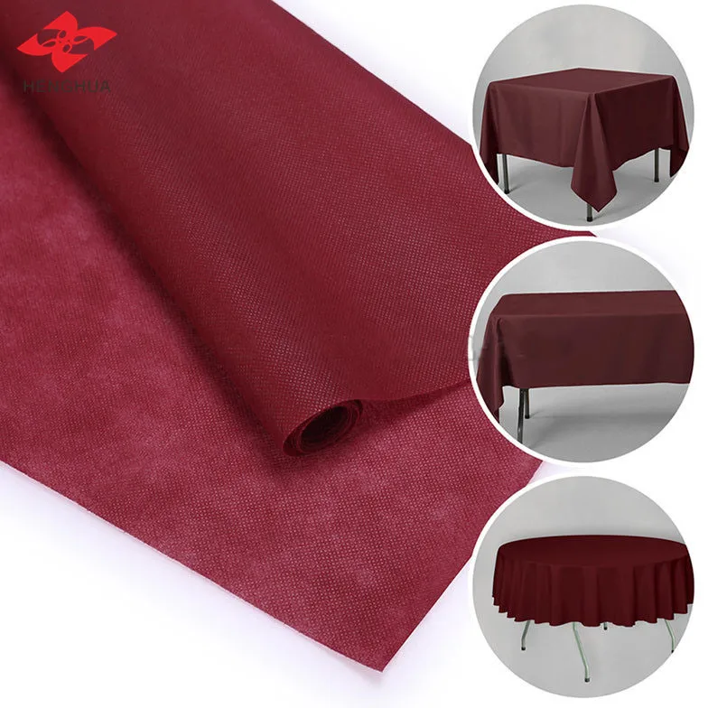 non woven table cloth material spunbond nonwoven fabric price per kg non-woven roll notex polypropylene 55gsm non woven material