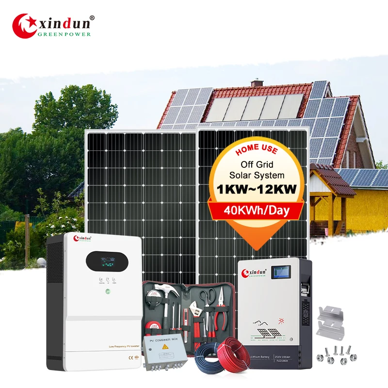 2 Kw 1.5 Kw Off Grid Small Solar Power Energy System Full Set Home 2Kva 3Kw 30 Amps Solar Panel Complete Kit For Home Village