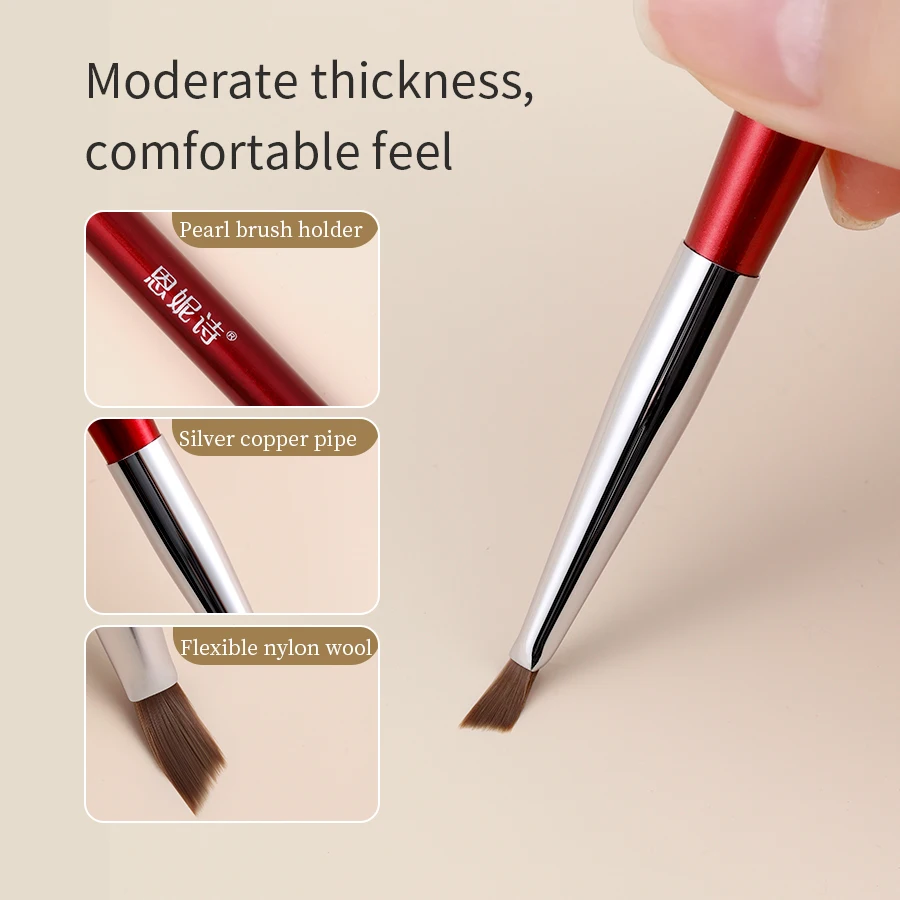Customized Logo ANNIES Butterfly Triangle Flowers Nails Brush Painting Professional Nail Drawing Brushes