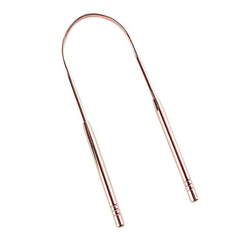 
Wholesale premium quality tongue cleaner rose gold copper tongue scraper 
