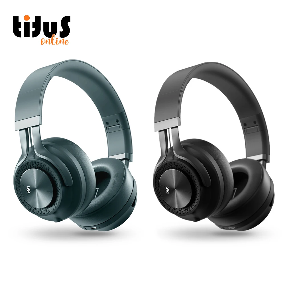 A01 ANC On The Ear Headphone For Studio Wireless Dj Headset Extra Bass Silent Disco Headphones Led Noise Cancellation