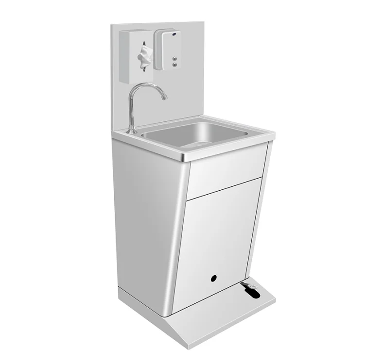 Hotel Restaurant Outdoor Stainless Steel Automatic Portable Hand Wash Station/Outdoors Induction wash basin china factory