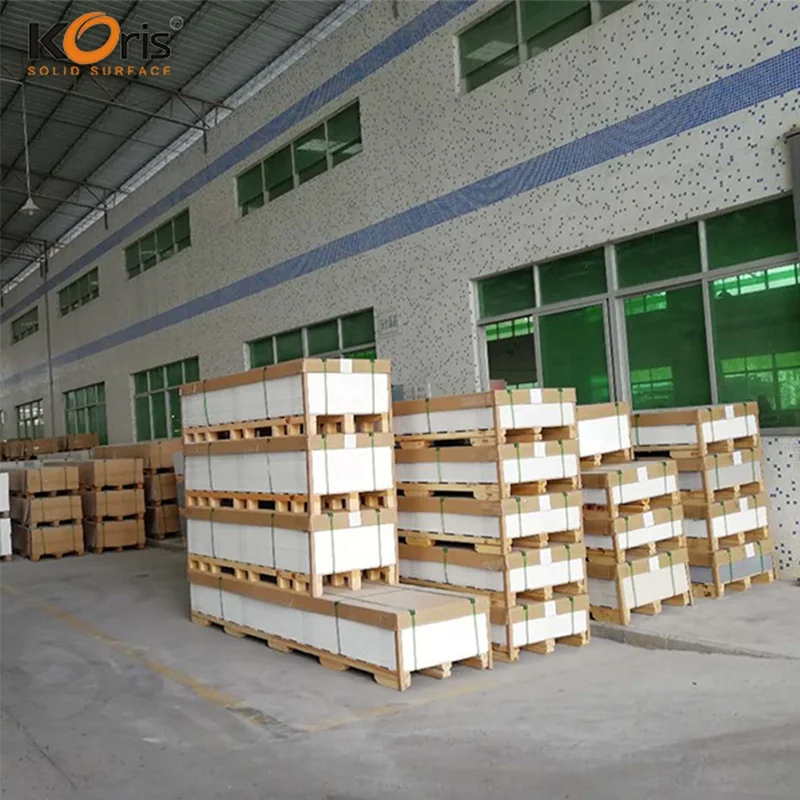 Koris modified acrylic solid surface chips colors kitchen worktops