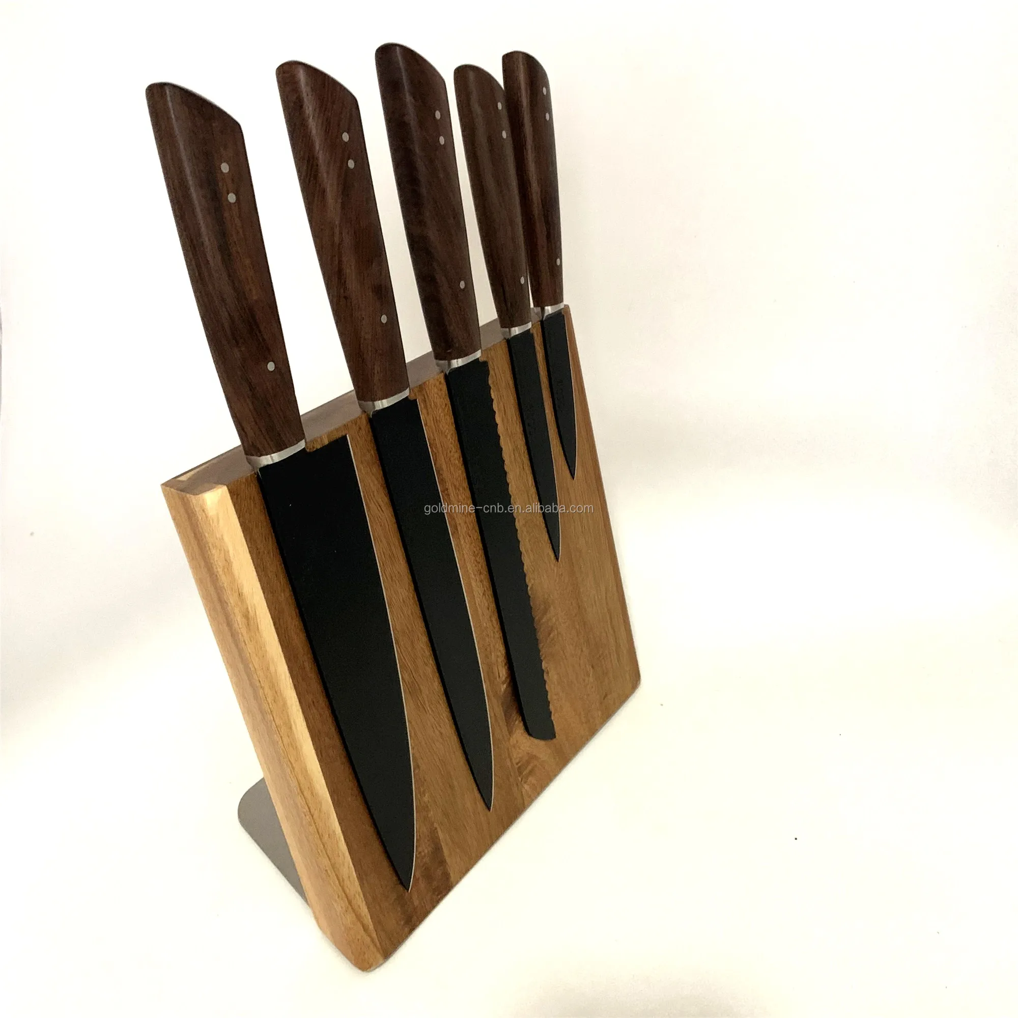 Ореховая древесина Магнитный нож блок магнитный стержень с более сильными магнитами