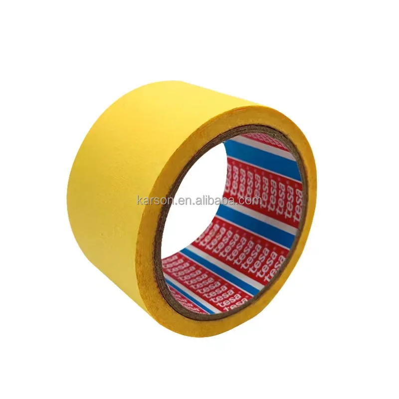 Tesa 53128 0.12mm Thick High Temperature Flat Paper Masking Tape For Car China Wholesale Masking Tape Temperature Resistant