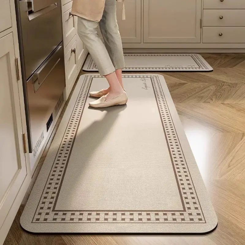 Factory  thick anti fatigue   Sponge 2 Pieces Kitchen  Mats  Washable Kitchen Runner rugs for floor