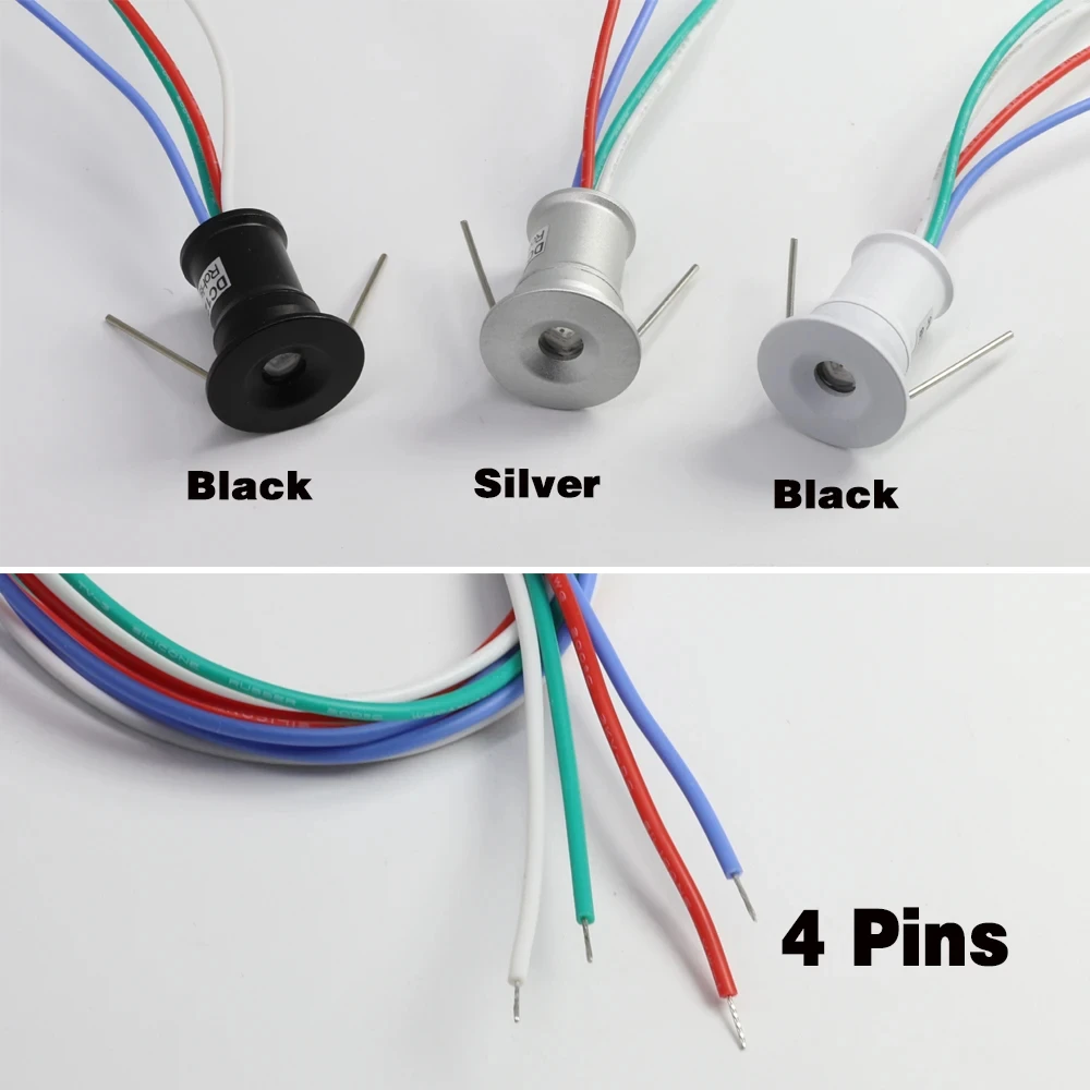 Indoor Spot Light 1W RGB Mini Led Downlight DC 3V 12V CCT  Ceiling Light Small Showcase Cabinet Light