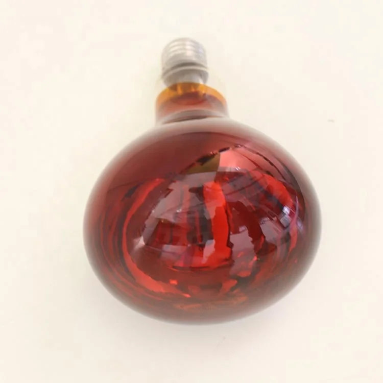 Infrared Heat Bulbs Light Lamp Golden Red Luminous White Shell Glass Warm Color Paint Material infrared food warmer