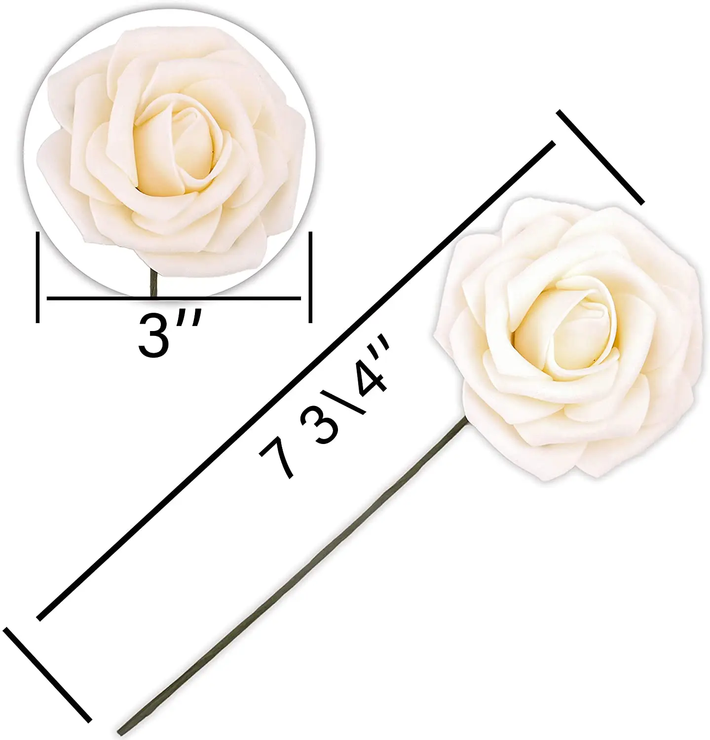 Wholesale 25pcs soft high quality latex foam rose artificial bunches for gift wedding decoration background flowers