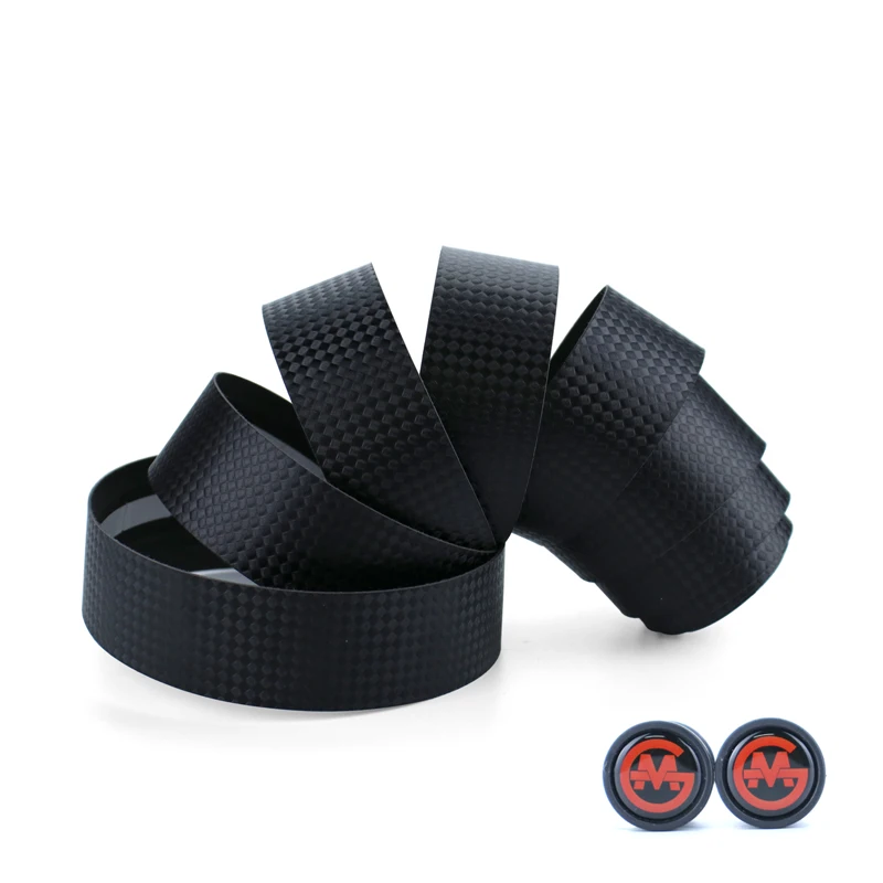 Customize Good Road Bike Handlebar Tape Carbon Pattern Road Bike Bar Tape with Stoppers