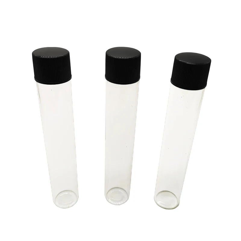 
Airtight Custom Label Empty Preroll Packaging Borosilicate Glass Childrenproof Tube Cartridges Packaging Glass Tubes 