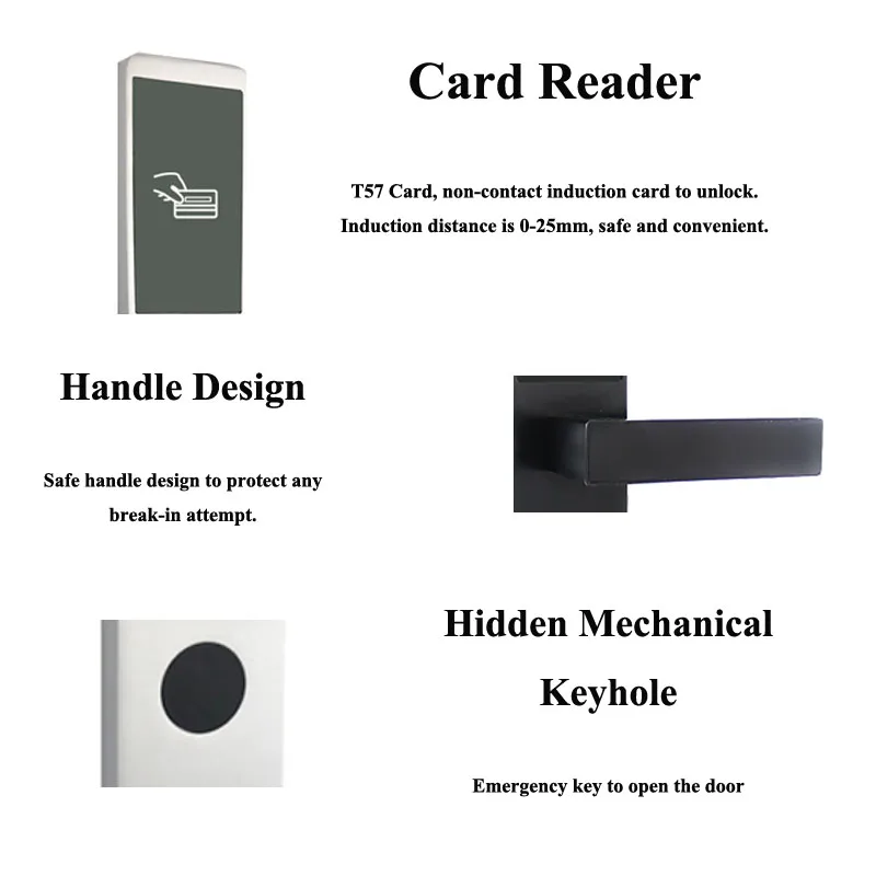 WATCHING Cheap Price RFID Card Smart Hotel Lock System