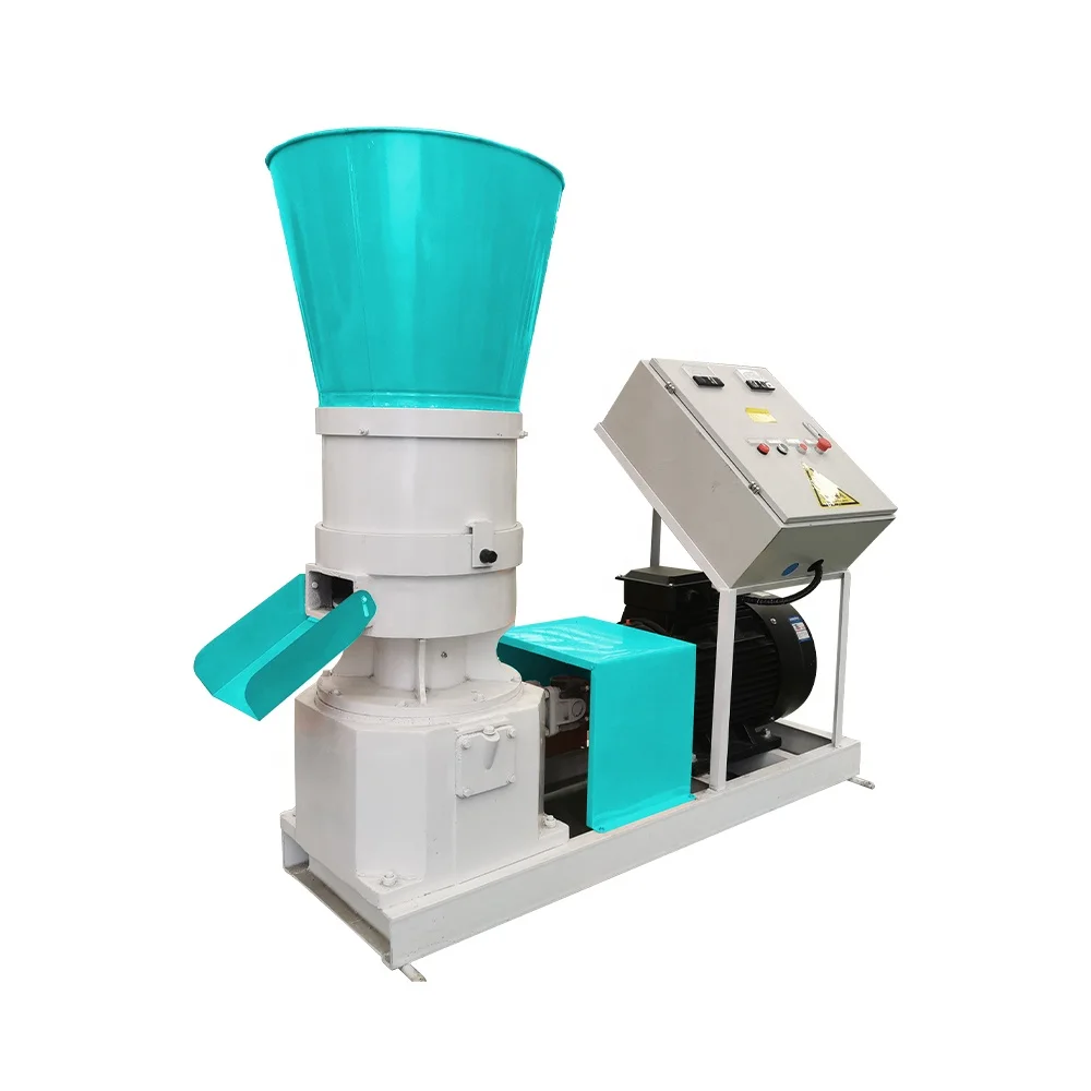 400-600kg/h flat die chicken granulator price feed processing machine