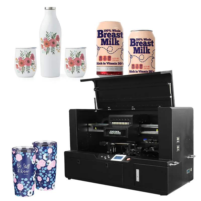 Fast speed cylinder printer round object printing machine on aluminum can cups