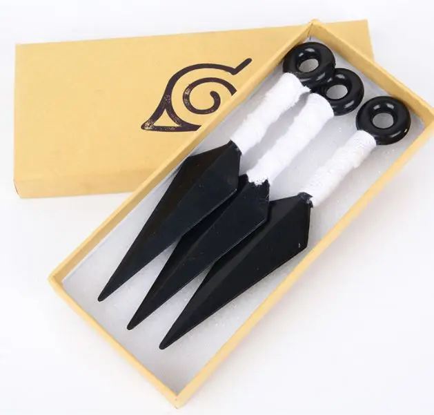 Ninja Tools ABS Weapon Metal Kunai Prop Leaf Village Shinobi Toy Cosplay Weapon Sword Figure Toys Model