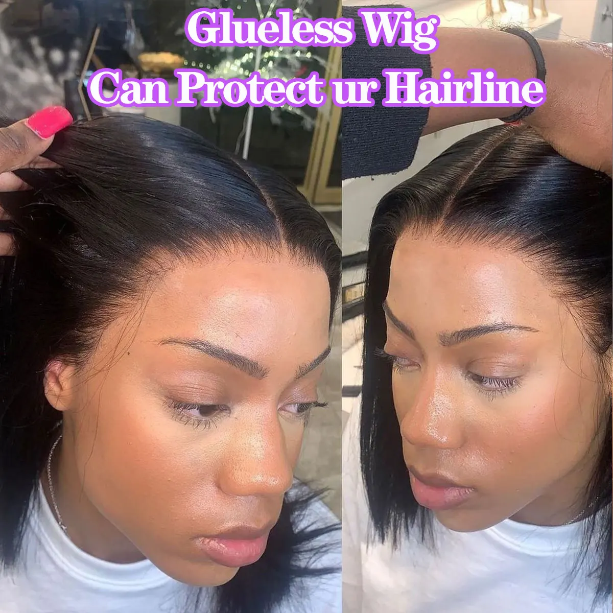 Cheap Price Short Bob Human Hair Wigs,8-14inch Mink Brazilian Lace Bob Wig,glueless Lace Front Closure Bob Wigs For Black Women