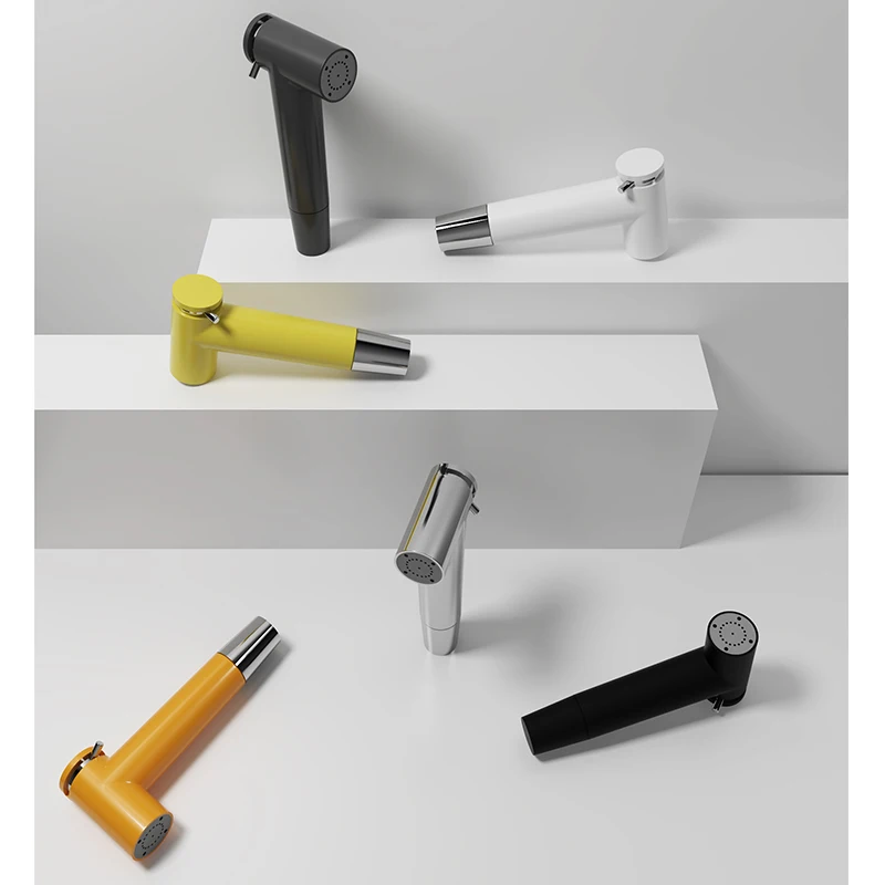 Muslim Silver ABS plastic High Pressure Spray Hand Shattaf Toilet Bidet Sprayer for Bathroom