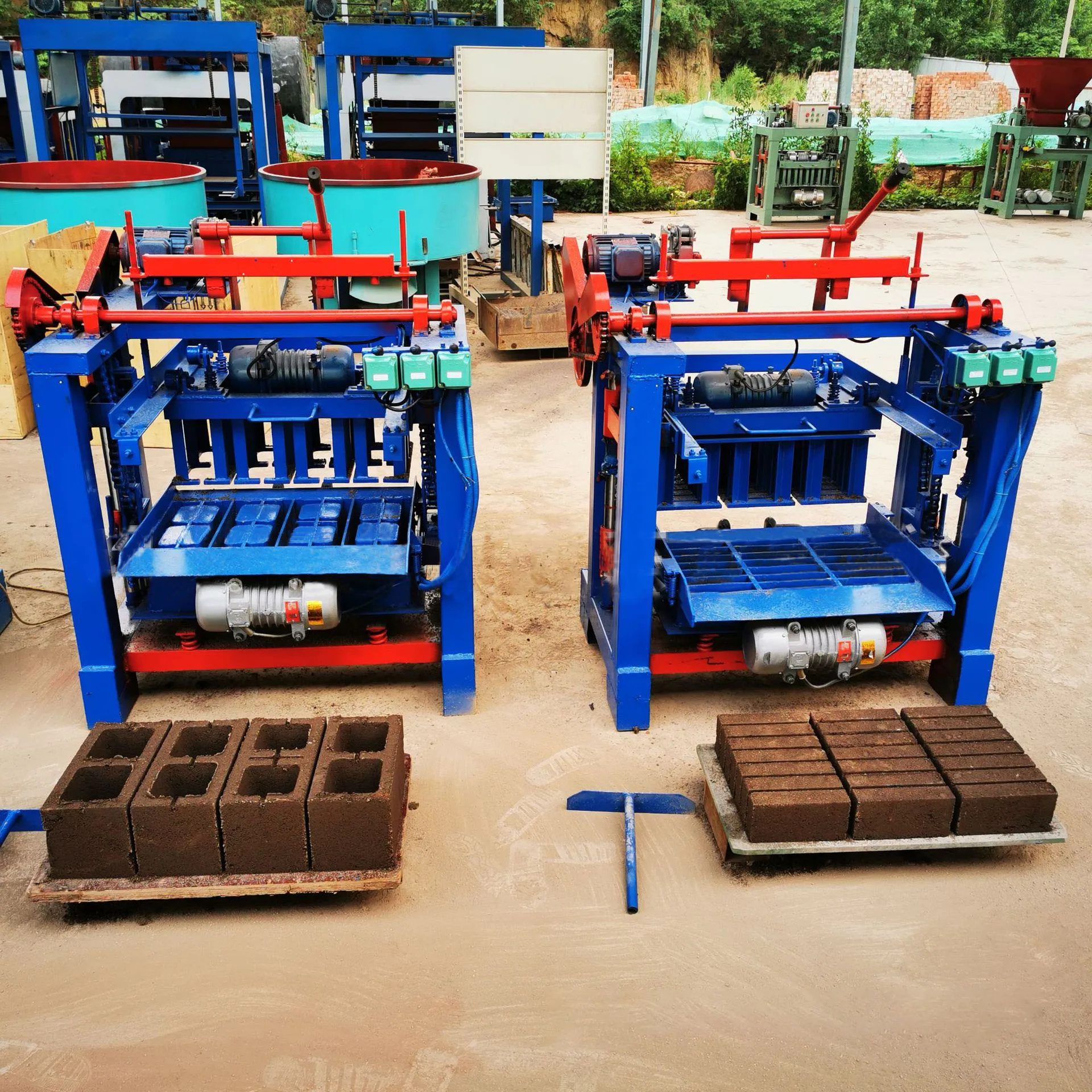 Compressed Earth Block Machine Small Manual Cement Interlock Brick Machine/ Manual Fly Ash Brick Making Machine