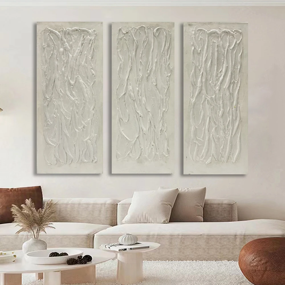 Elegantly Crafted Decorative Paintings Abstract Featuring Harmonious Hues and Bold Lines for a Sophisticated Aesthetic