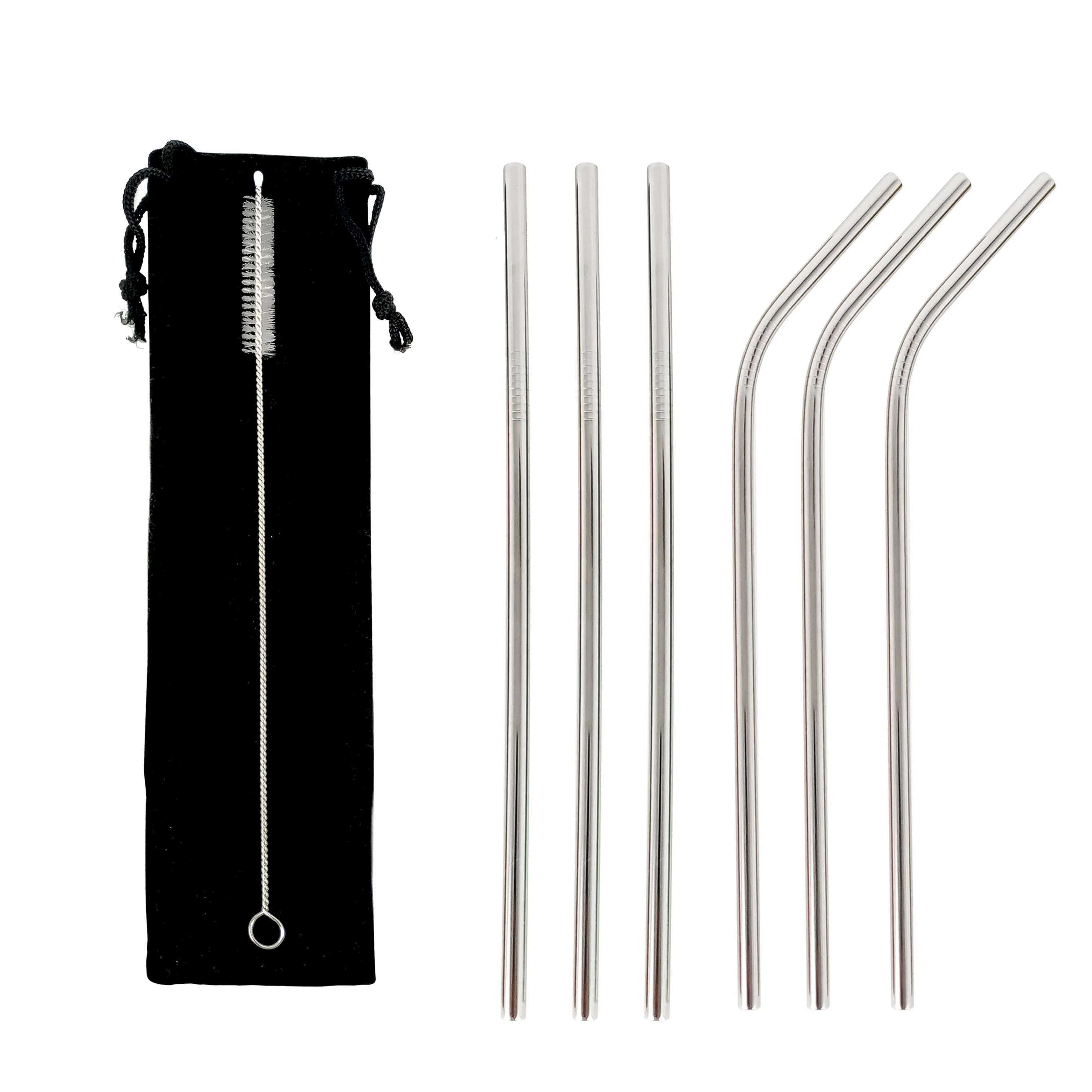 Hot Sale 2023 Reusable Metal Straw Drinking With Customized Color Logo Packing Stainless Steel Straws