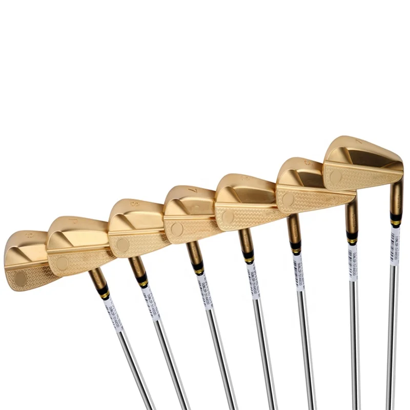 High-end Customized Golden Forged Golf Clubs Golf Iron Head For Men