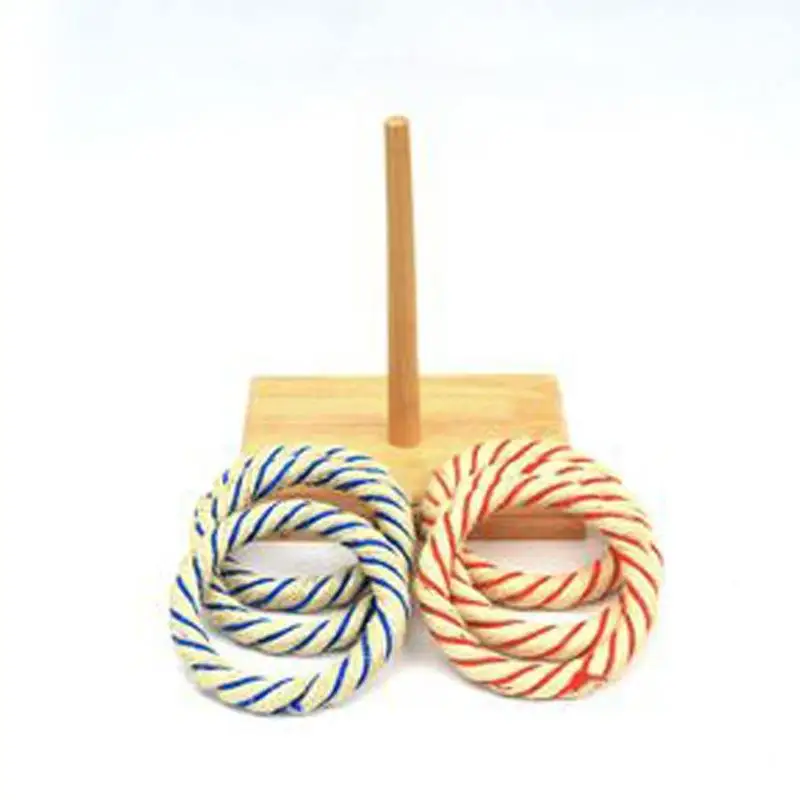 custom wooden ring toss game set beach outdoor indoor kids sport toys lawn darts bockyard family camping games
