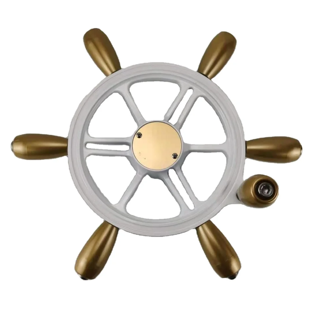 Hot sale zinc aluminums or stainless steel plastic marine steering wheel for ship