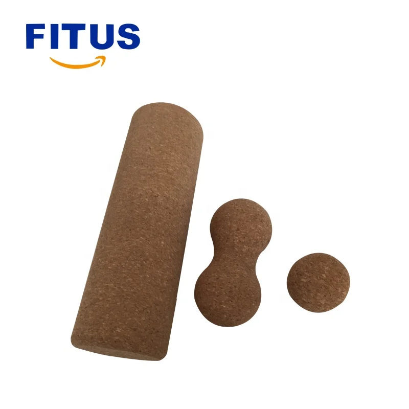 FITUS высококачественный Массажный мяч для тела, пользовательский роликовый массажер из пробки, съемный мяч, пробковый мяч