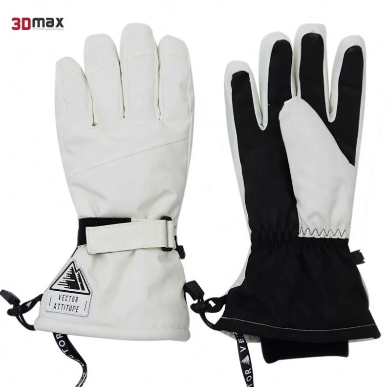 3D Max Waterproof Ski Gloves, Snowboard Men Women Winter Sport Warm Heated Ski Winter Gloves For Skiing