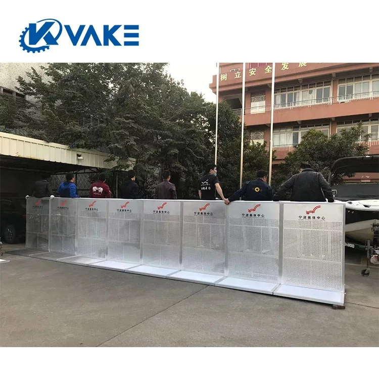 Large Concert Used Aluminium Crowd Barrier Rust-Proof Event Barrier Screw Control Barrier