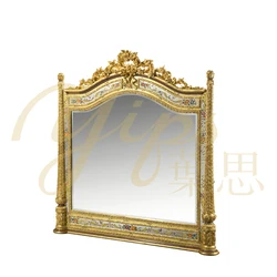 Yips LD-1703-1508 European Series Handpainted Rose Pattern Bedroom Set Furniture Dressing Mirror