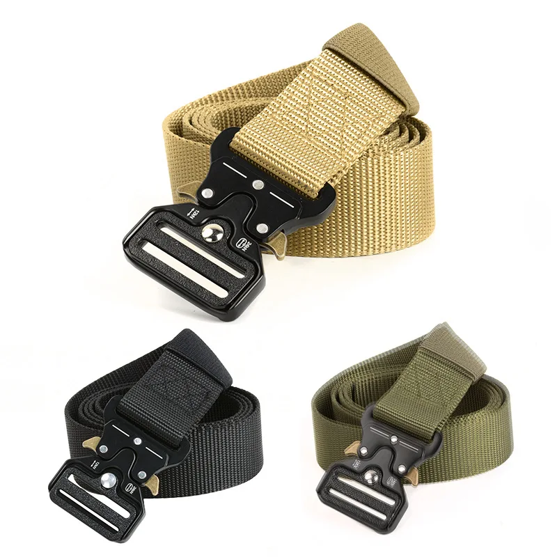 Lupu Cheap High Quality Custom Logo Security Outdoors Nylon Duty Tactical Belt For Men