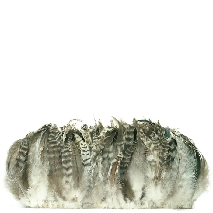 Rooster Schlappen Feather Grey Chinchilla