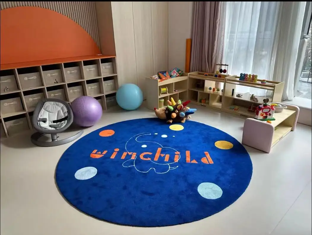Early Childhood Education Kindergarten Picture Book Library Handmade Carpet Kindergarten Nursery Indoor Cartoon Carpet
