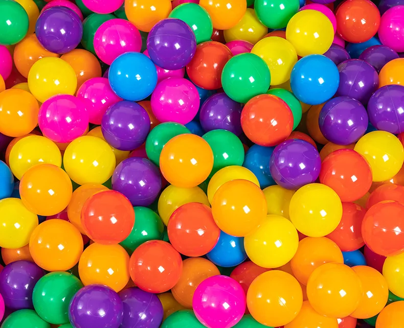 Wholesale  Soft Plastic Ball Pit Balls 7 Colors Elastic Ocean Ball Kids