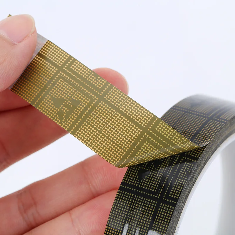 PET high temperature antistatic tape no glue residue esd grid tape for bag sealing and wire insulation